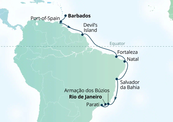 Seabourn Venture Cruises Map Itinerary 2026