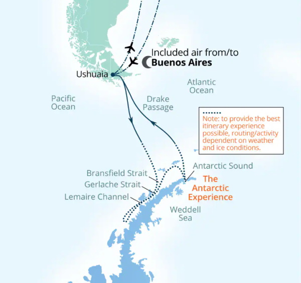 Seabourn Venture Cruises Map Itinerary 2027