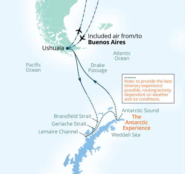 Seabourn Venture Cruises Map Itinerary 2027