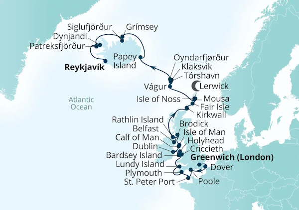 Seabourn Venture Cruises Map Itinerary 2027