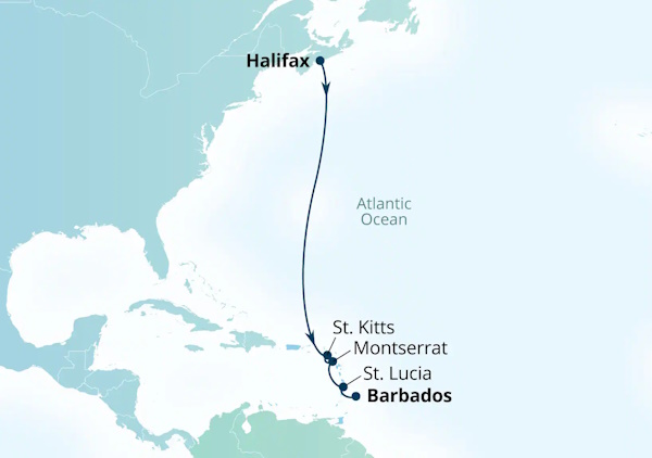 Seabourn Venture Cruises Map Itinerary 2027