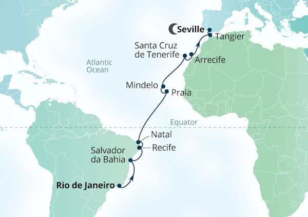 Seabourn Venture Cruises Map Itinerary 2027