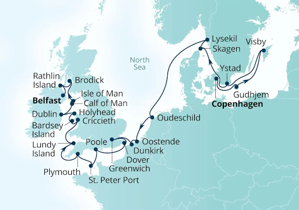 Seabourn Venture Cruises Map Itinerary 2027