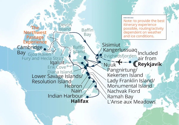 Seabourn Venture Cruises Map Itinerary 2027