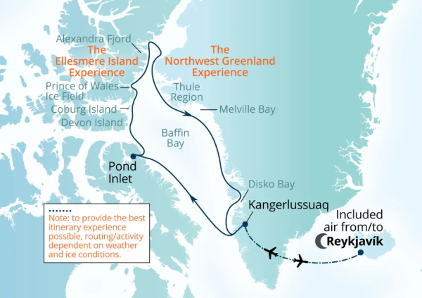 Seabourn Venture Cruises Map Itinerary 2027