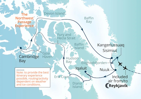 Seabourn Venture Cruises Map Itinerary 2027