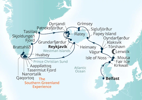 Seabourn Venture Cruises Map Itinerary 2027