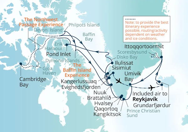 Seabourn Venture Cruises Map Itinerary 2027