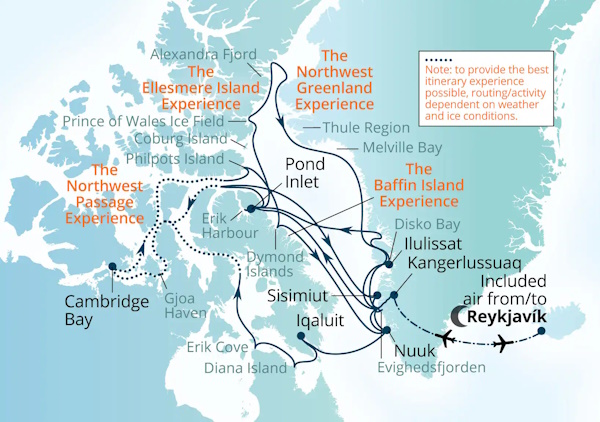 Seabourn Venture Cruises Map Itinerary 2027