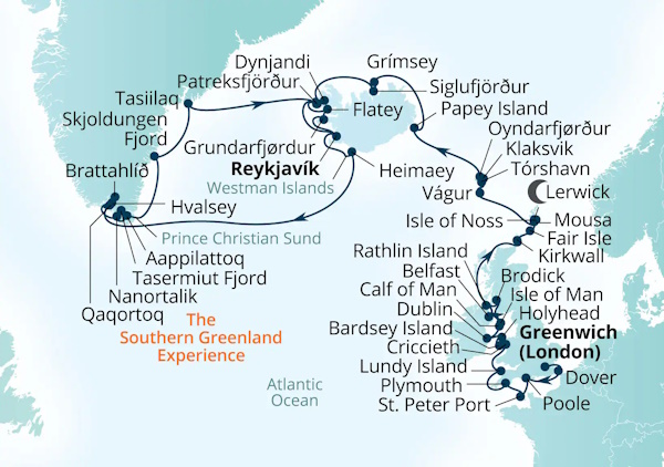 Seabourn Venture Cruises Map Itinerary 2027