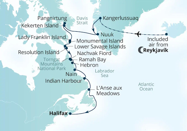 Seabourn Venture Cruises Map Itinerary 2027