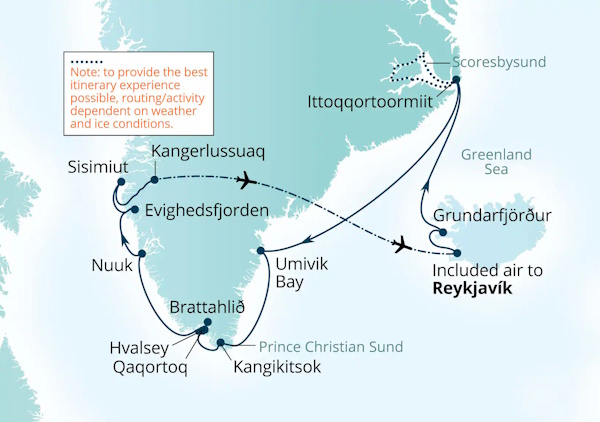 Seabourn Venture Cruises Map Itinerary 2027