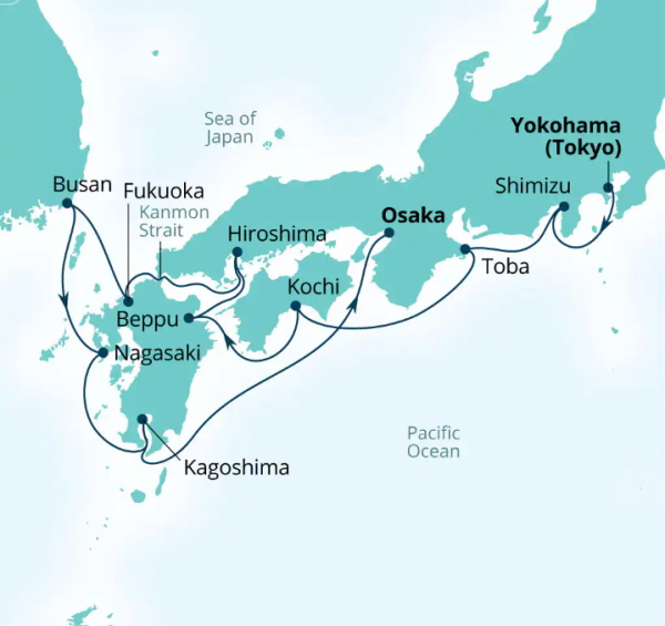 Seabourn Encore Cruises Map Itinerary 2026