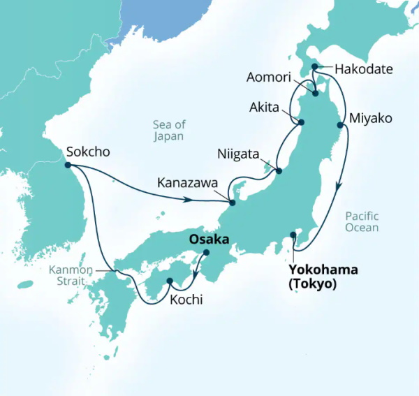 Seabourn Encore Cruises Map Itinerary 2026
