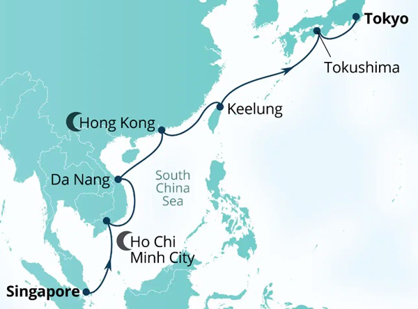Seabourn Encore Cruises Map Itinerary 2026