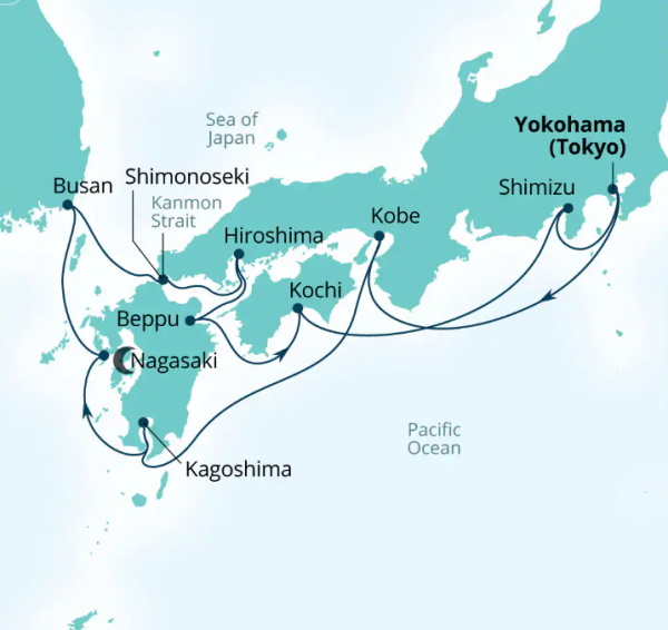 Seabourn Encore Cruises Map Itinerary 2026