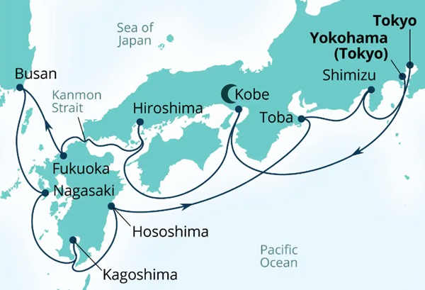 Seabourn Encore Cruises Map Itinerary 2026