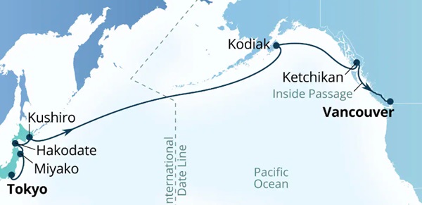 Seabourn Encore Cruises Map Itinerary 2026
