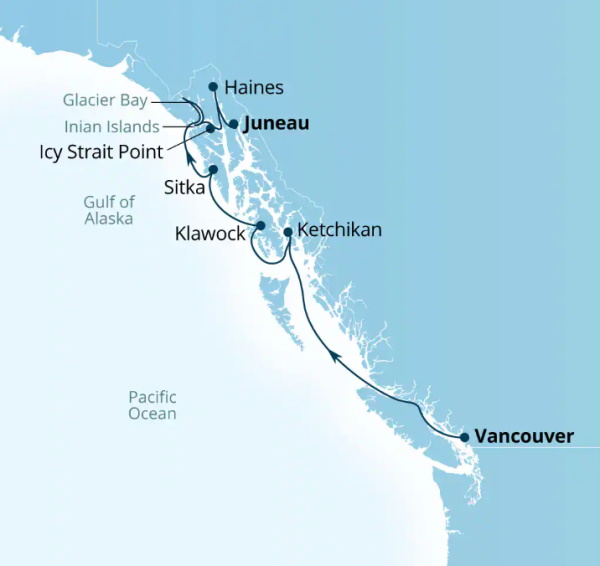 Seabourn Encore Cruises Map Itinerary 2026