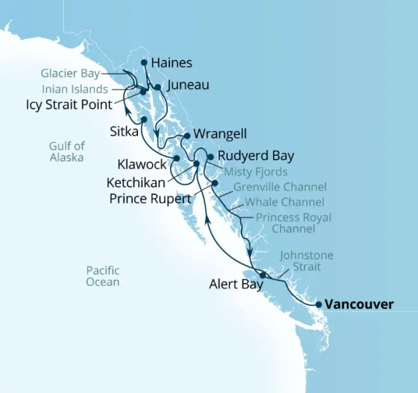 Seabourn Encore Cruises Map Itinerary 2026