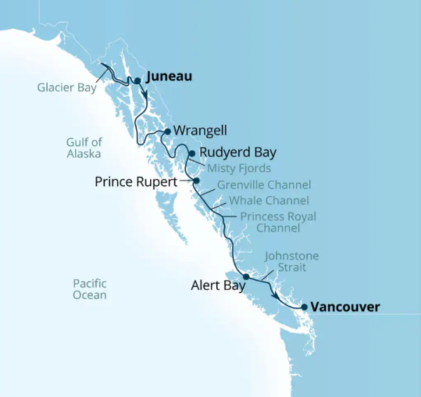 Seabourn Encore Cruises Map Itinerary 2026