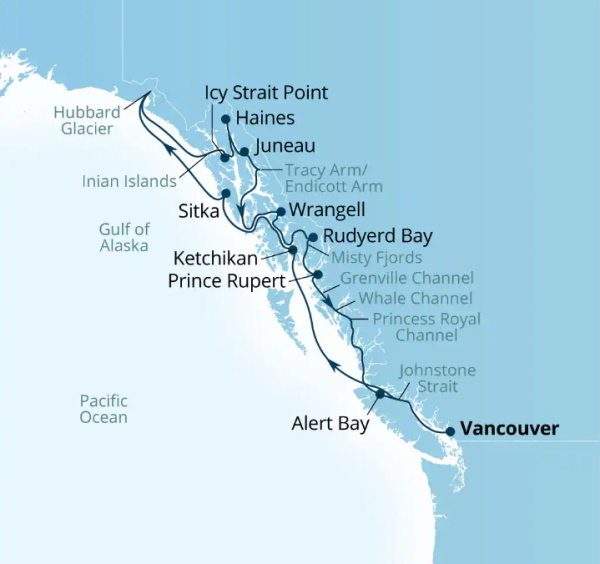 Seabourn Encore Cruises Map Itinerary 2026