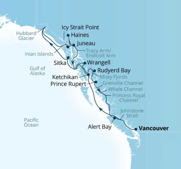 Seabourn Encore Cruises Map Itinerary 2026
