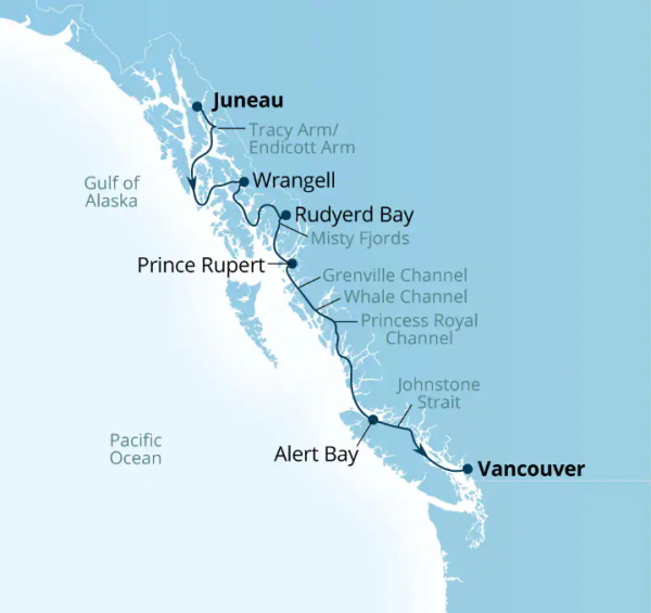 Seabourn Encore Cruises Map Itinerary 2026