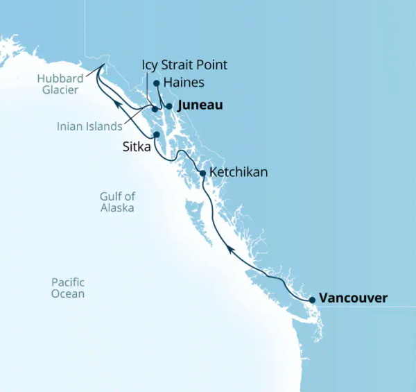 Seabourn Encore Cruises Map Itinerary 2026