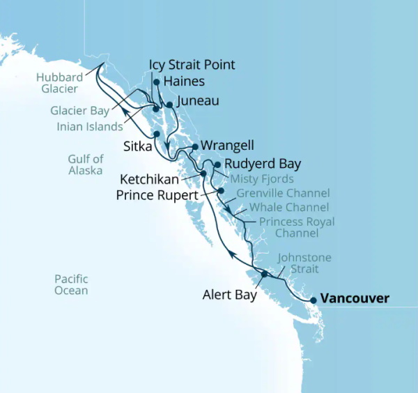 Seabourn Encore Cruises Map Itinerary 2026