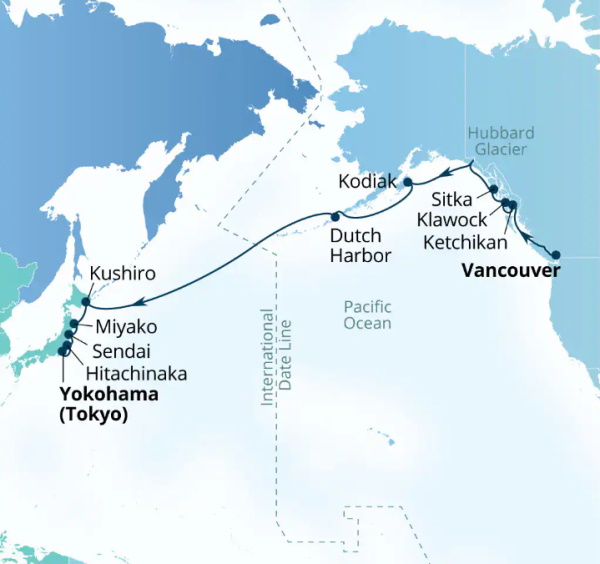 Seabourn Encore Cruises Map Itinerary 2026