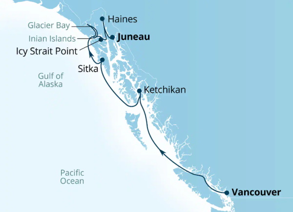 Seabourn Encore Cruises Map Itinerary 2027