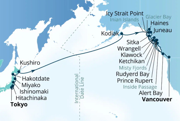 Seabourn Encore Cruises Map Itinerary 2027