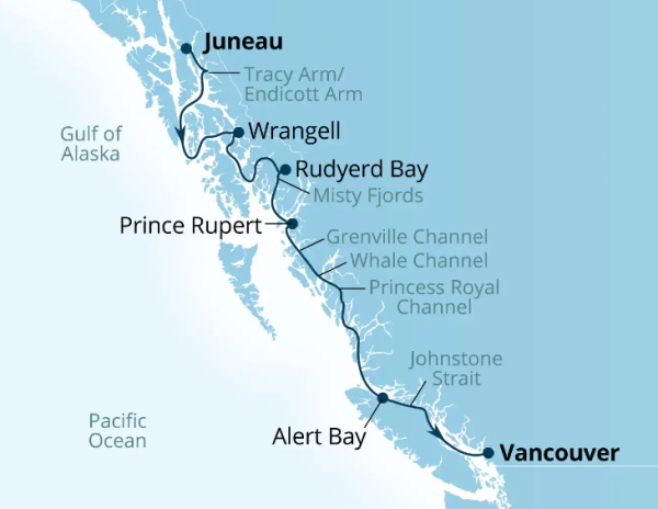 Seabourn Encore Cruises Map Itinerary 2027