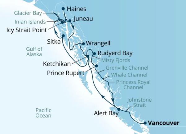 Seabourn Encore Cruises Map Itinerary 2027
