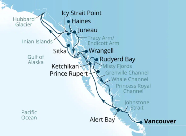 Seabourn Encore Cruises Map Itinerary 2027