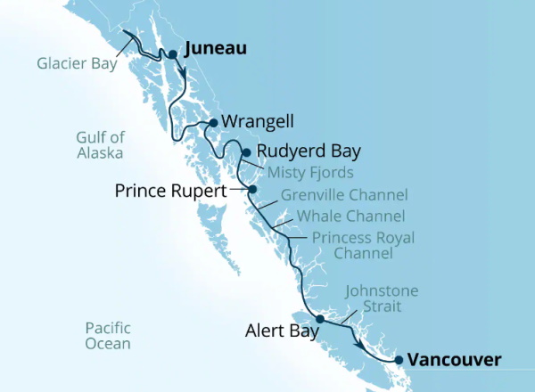 Seabourn Encore Cruises Map Itinerary 2027