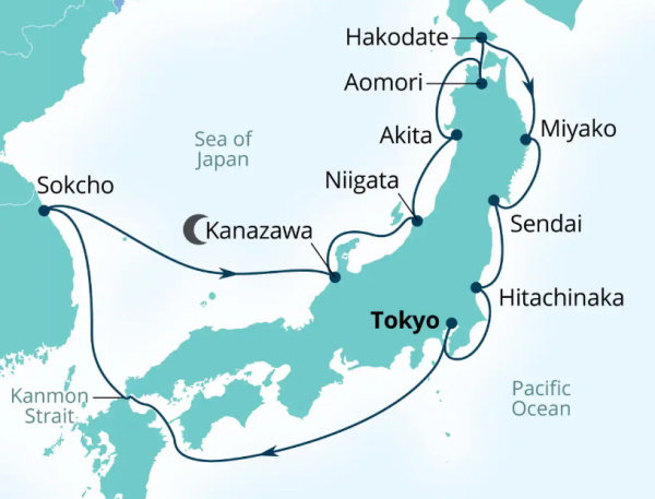 Seabourn Encore Cruises Map Itinerary 2027