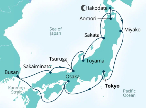 Seabourn Encore Cruises Map Itinerary 2027