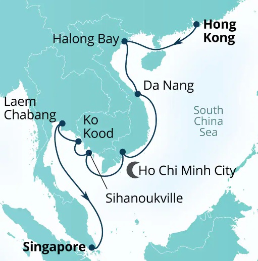 Seabourn Encore Cruises Map Itinerary 2027