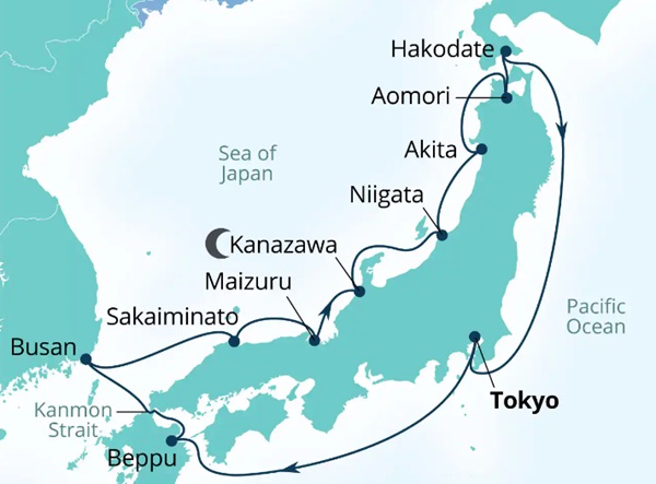 Seabourn Encore Cruises Map Itinerary 2027