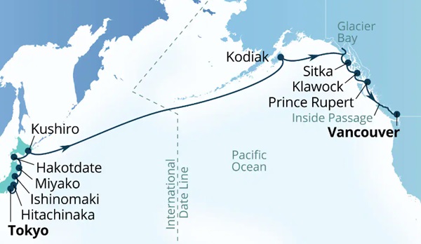 Seabourn Encore Cruises Map Itinerary 2027