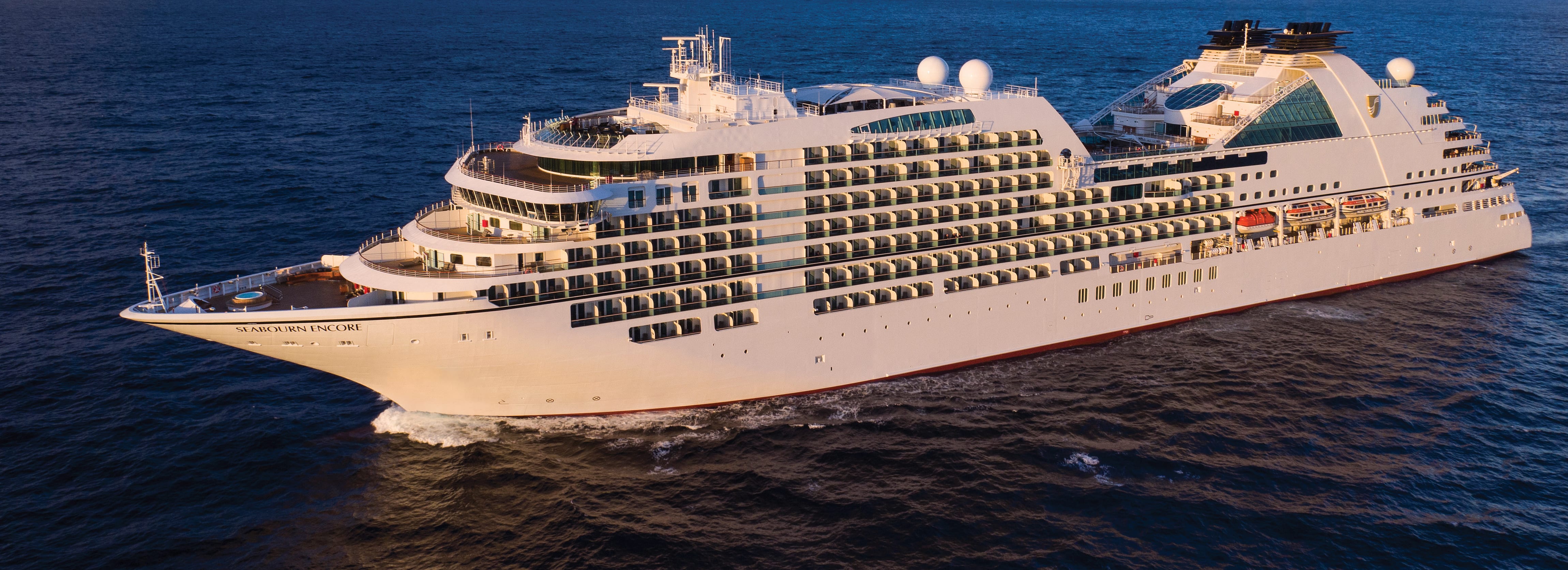 Seabourn Encore sailing at sea