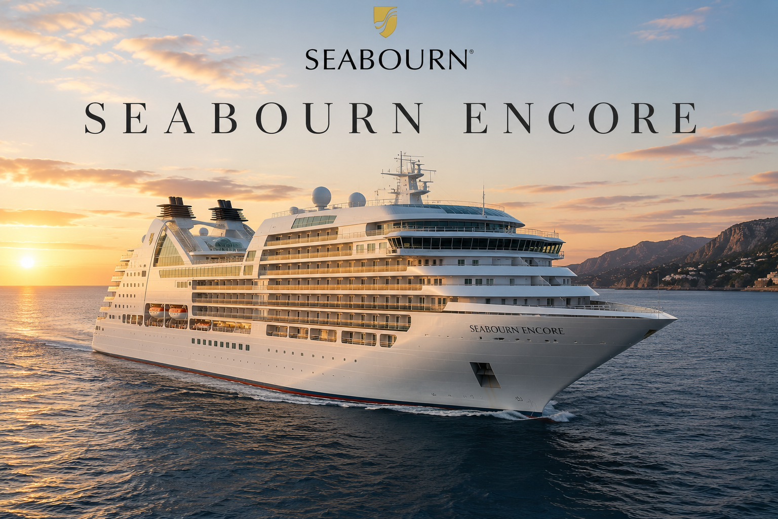 Seabourn Encore luxury cruise ship with Deluxe Cruises