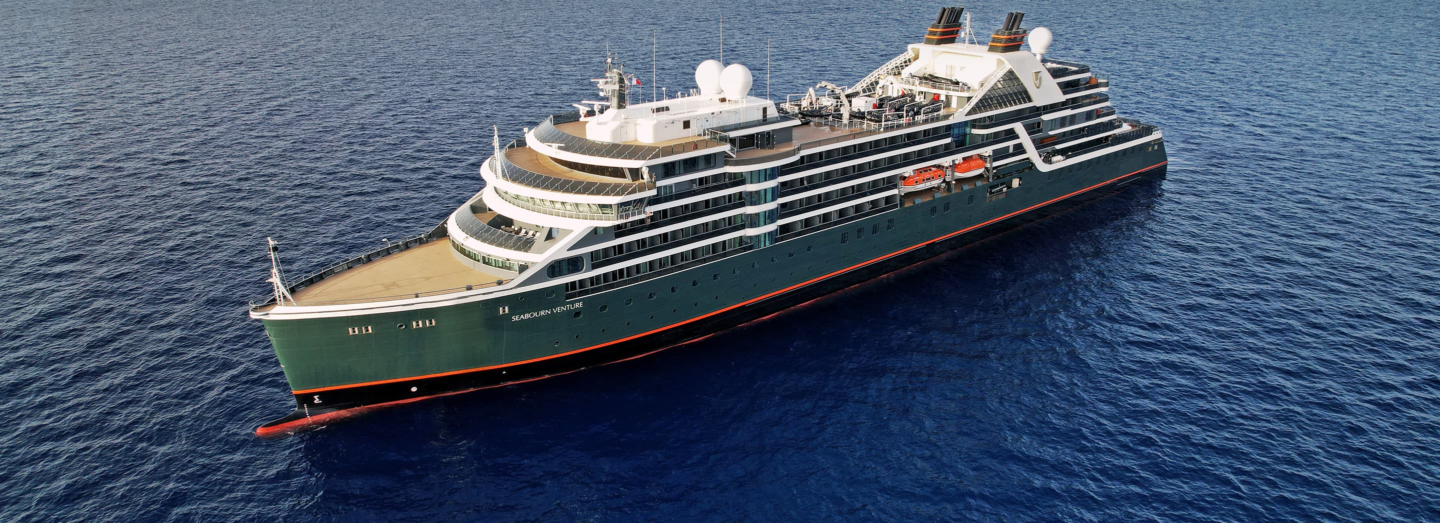 Seabourn Venture expedition ship sailing at sea