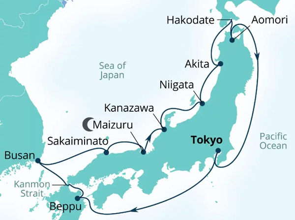 Seabourn Encore Cruises Map Itinerary 2026