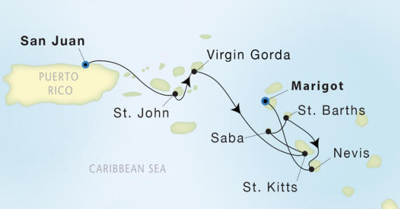 7 Seas Luxury Cruises Seadream I schedule 2022
