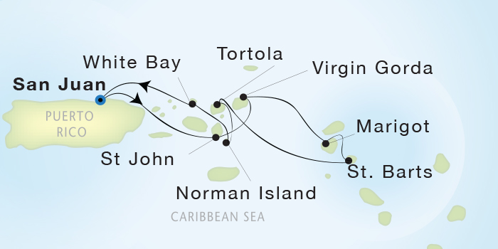 Seadream Yacht Club Cruise II January 2-9 2016 San Juan, Puerto Rico to San Juan, Puerto Rico