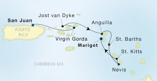 7 Seas Luxury Cruises Seadream II schedule 2022