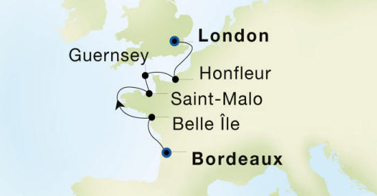 SeaDream 2 2025 Bordeaux to London
